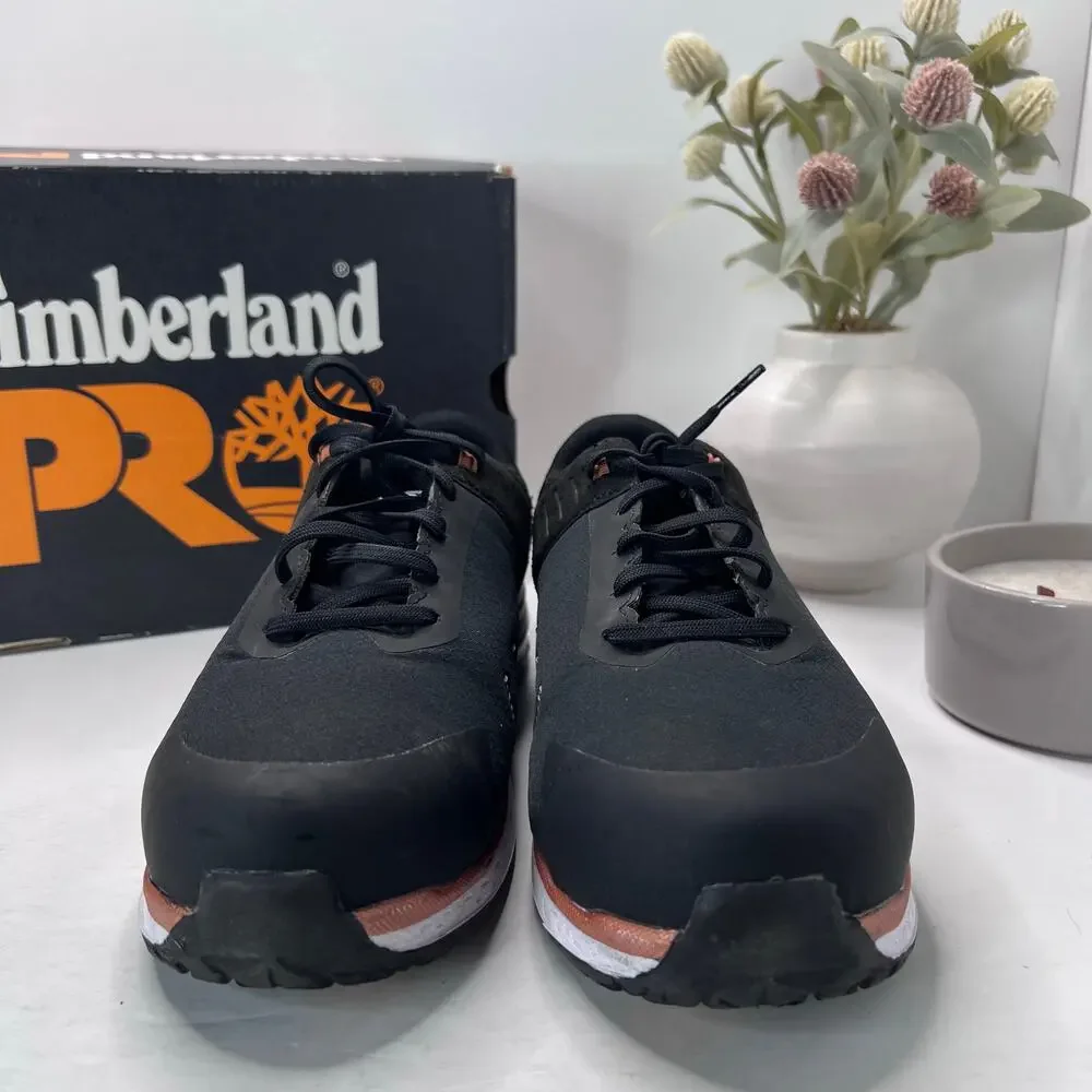 Timberland PRO Overdrive Composite Safety Toe Sneaker Black Women 8.5 Tried On